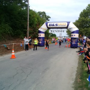 Crossing the finish line