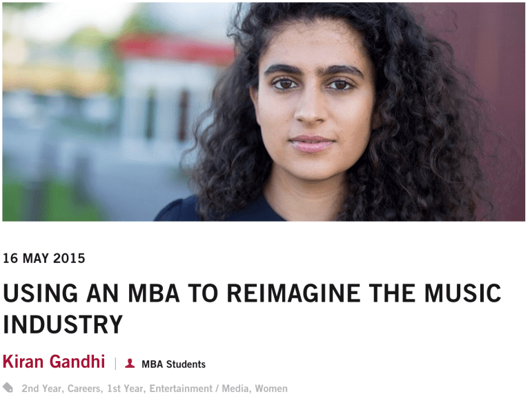 Harvard Business School Blog, June 1st, 2015