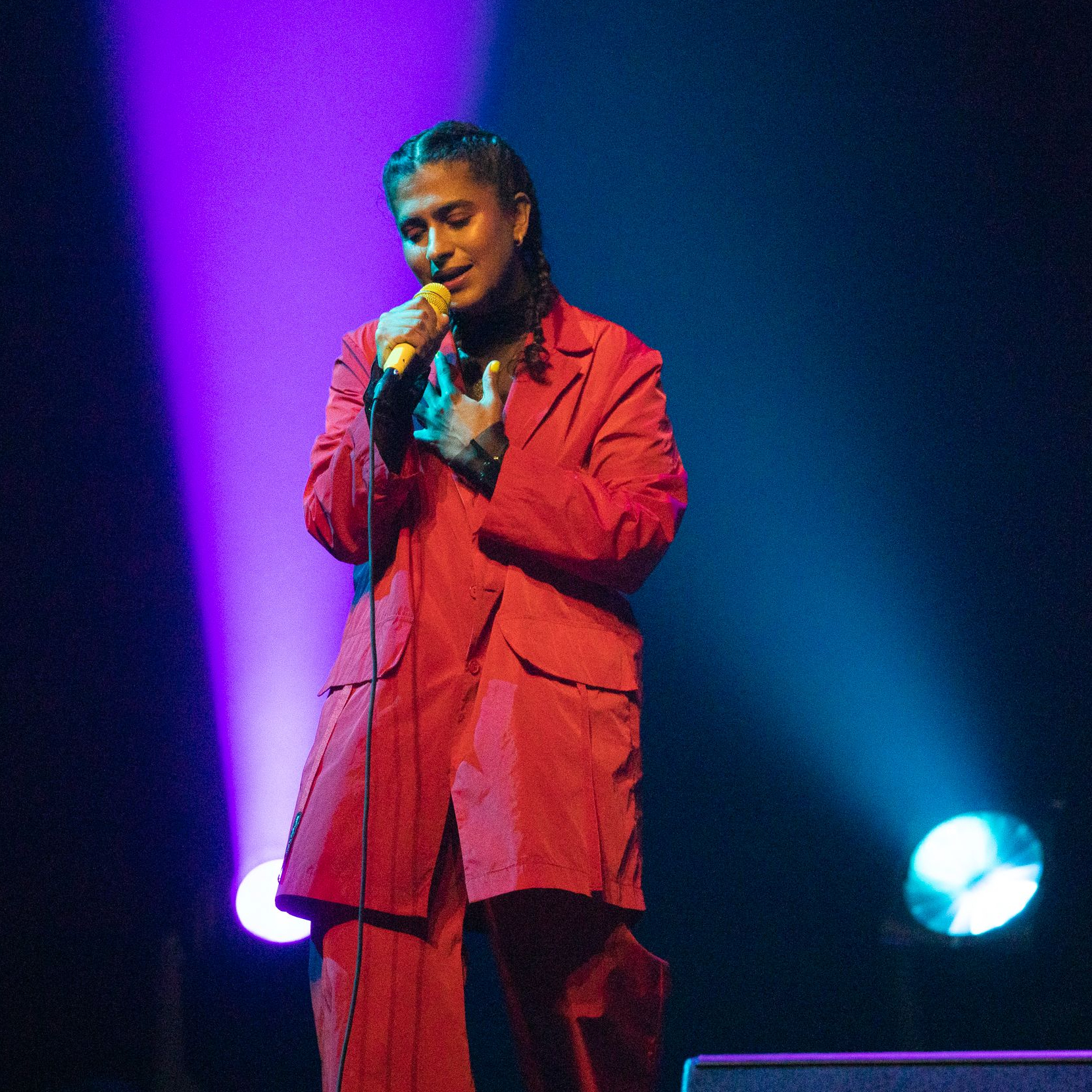 Madame Gandhi performs during the 2022 Hi How Are You Day concert at ACL Live on May 4, 2022, in Austin, Texas.